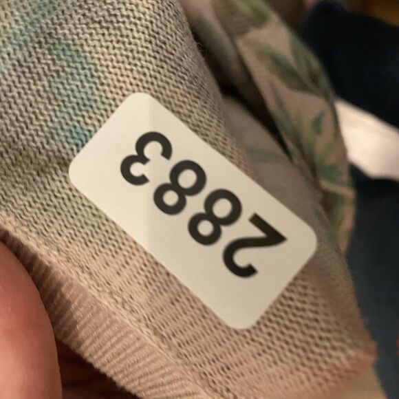 J Jill Sweater Women Petite LP Pink Green Pullover Royal Palm Leaf Printed NWT - Picture 16 of 16